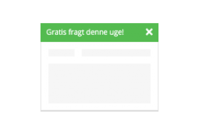 Notifikationsbar til nyt i webshoppens top