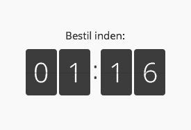 Nedtælling til næste levering