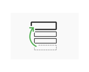 Drag and drop produktpositioner