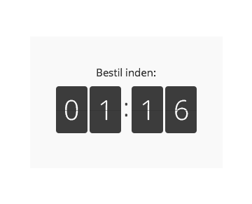 Nedtælling til næste levering
