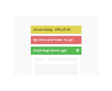 Notifikationsbar Plus med multistyring