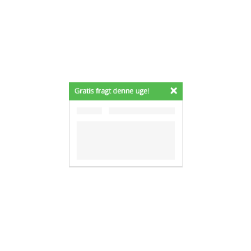 Notifikationsbar til nyt i webshoppens top