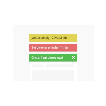 Notifikationsbar Plus med multistyring