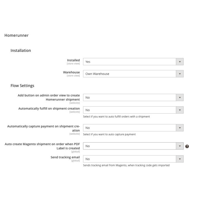 Homerunner SmartCheckout til Magento 2