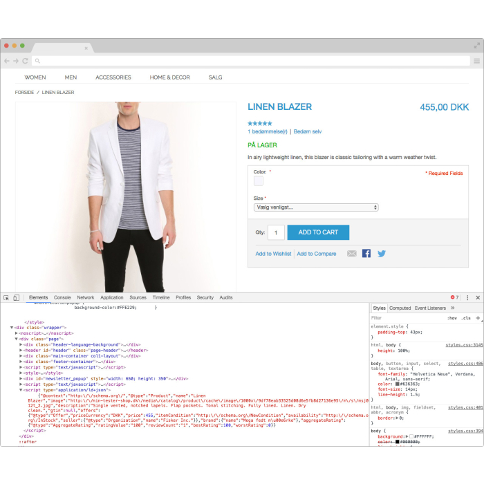 Rich Snippets produktdata til Magento