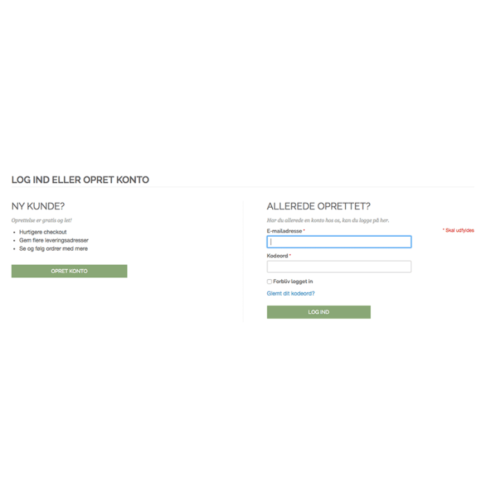 Med Magento modulet Vedvarende login får brugeren mulighed for at gemme logindata - TRIC Solutions