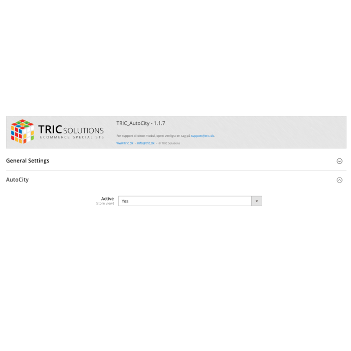AutoCity til Magento 2