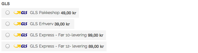 GLS modul til Magento